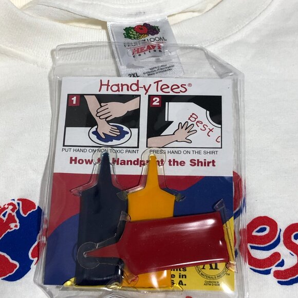 Best Dad Hands Down Paint Father's Day Novelty Tee Size 2XL - Picture 4 of 6